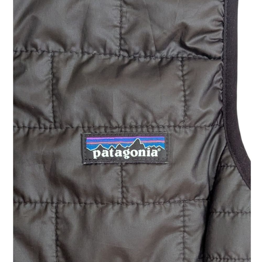 Patagonia x Ebay Embroidered Black Quilted Vest Zip Up Women's XXS STY84247 FA19 - Picture 5 of 9